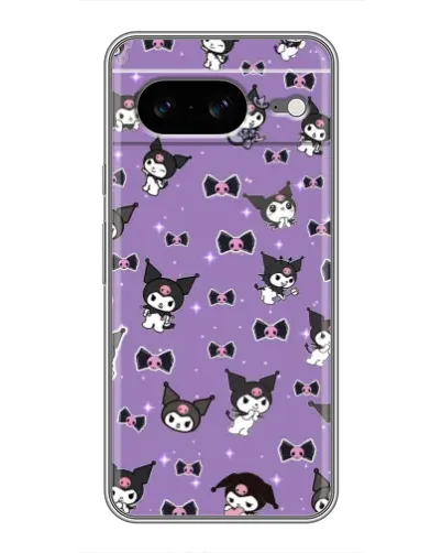 Чохол для Google Pixel 8 з картинкою «Kuromi — патерн»