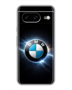 Чохол для Google Pixel 8 з картинкою «BMW — неонове сяйво»