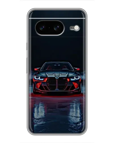 Чохол для Google Pixel 8 з картинкою «BMW на мокрій дорозі»