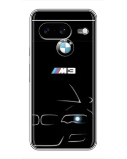 Чохол для Google Pixel 8 з картинкою «Мінімалістичний принт BMW M3»
