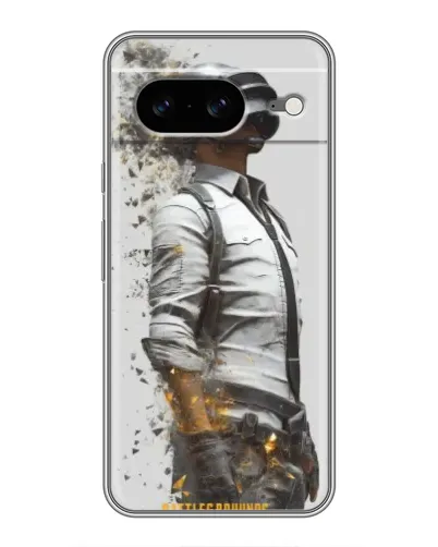 Чохол для Google Pixel 8 з картинкою «PUBG — боєць у пилу»