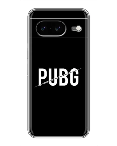 Чохол для Google Pixel 8 з картинкою «PUBG — білий логотип»