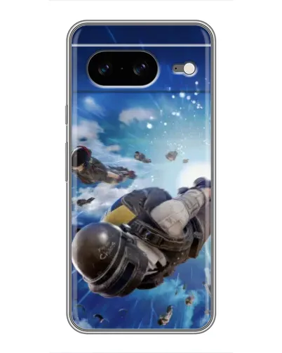 Чохол для Google Pixel 8 з картинкою «Десант PUBG — стрибок»