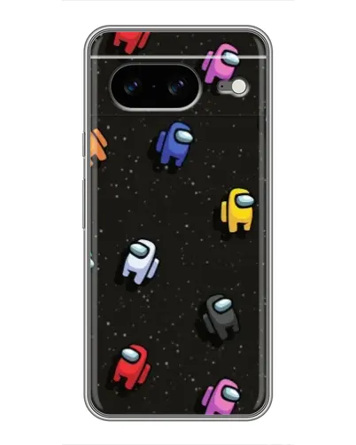 Чохол для Google Pixel 8 з картинкою «Космічний патерн Among Us»