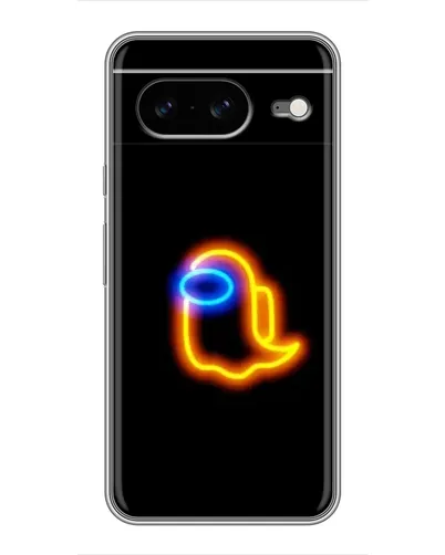 Чохол для Google Pixel 8 з картинкою «Among Us неонове сяйво»