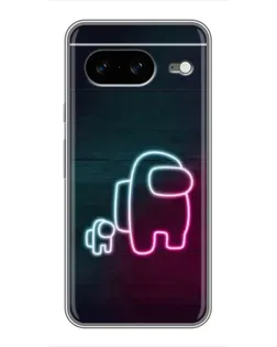 Чохол для Google Pixel 8 з картинкою «Among Us неон-арт»