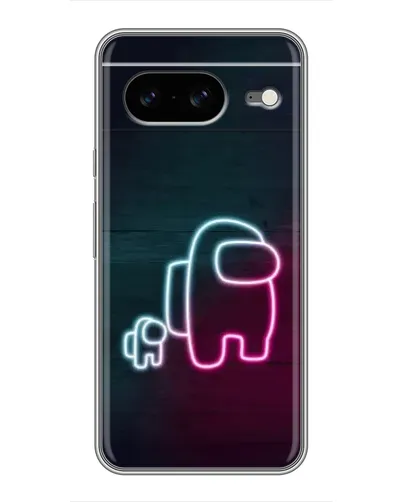 Чохол для Google Pixel 8 з картинкою «Among Us неон-арт»