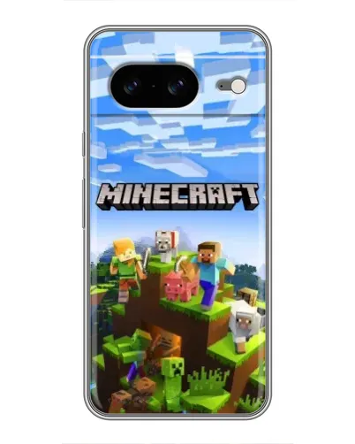 Чохол для Google Pixel 8 з картинкою «Minecraft класичний світ»