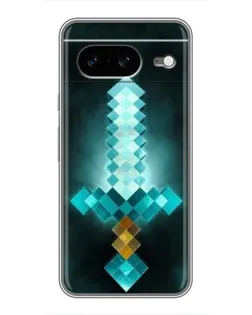 Чохол для Google Pixel 8 з картинкою «Алмазний меч неон»