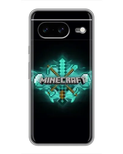 Чохол для Google Pixel 8 з картинкою «Minecraft Diamond лого»
