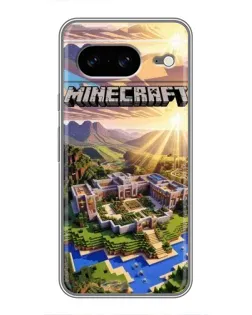 Чохол для Google Pixel 8 з картинкою «Minecraft панорама»