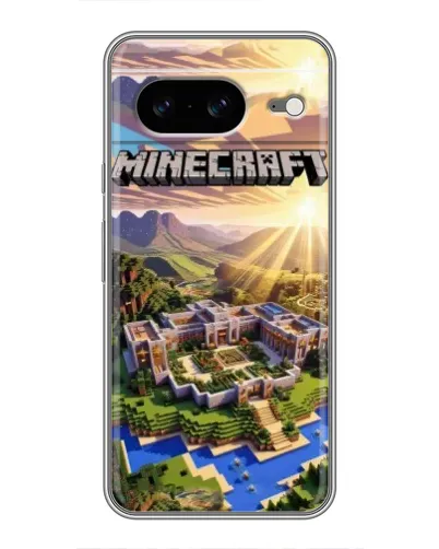 Чохол для Google Pixel 8 з картинкою «Minecraft панорама»