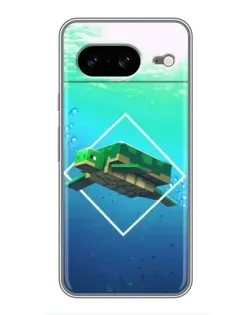 Чохол для Google Pixel 8 з картинкою «Черепаха Minecraft»