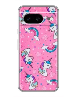 Чохол для Google Pixel 8 з картинкою «Unicorn паттерн рожевий»