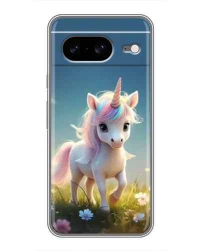 Чохол для Google Pixel 8 з картинкою «Єдиноріг на галявині»