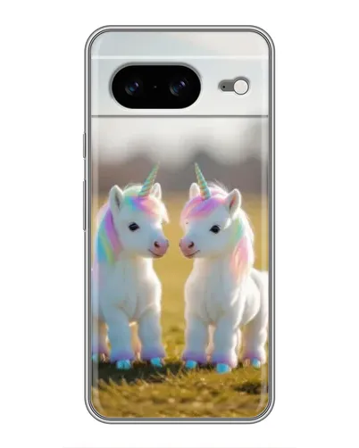Чохол для Google Pixel 8 з картинкою «Пара єдинорогів»