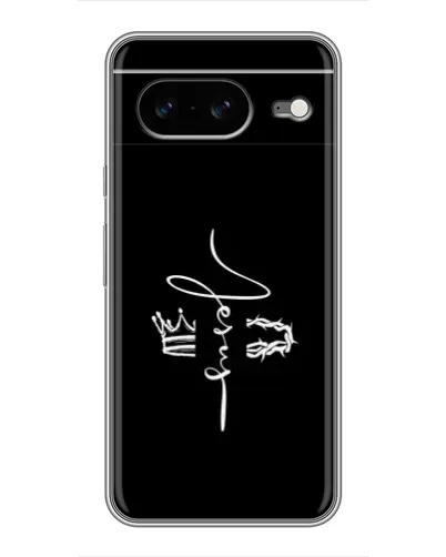 Чехол для Google Pixel 8 с картинкой «Король Славы Jesus»