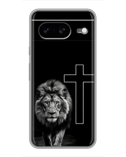 Чехол для Google Pixel 8 с картинкой «Лев и Крест»