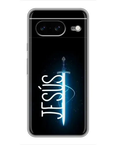 Чехол для Google Pixel 8 с картинкой «Меч Духа Jesus»