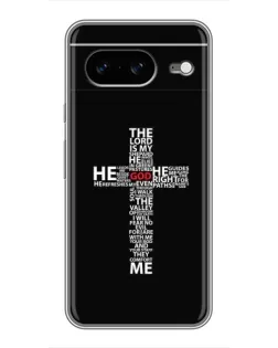 Чехол для Google Pixel 8 с картинкой «Текстовый крест»