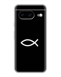 Чехол для Google Pixel 8 с картинкой «Символ рыбы Jesus»