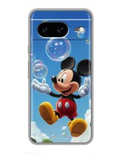 Чохол для Google Pixel 8 з картинкою «Mickey та мильні бульбашки»