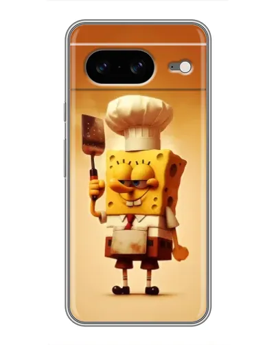 Чохол для Google Pixel 8 з картинкою «Губка Боб кухар»