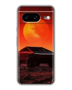 Чохол для Google Pixel 8 з картинкою «Cybertruck на Марсі»