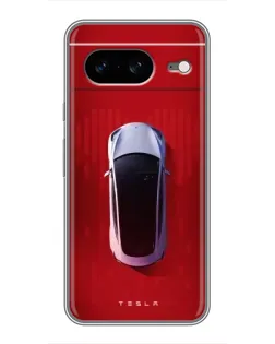 Чохол для Google Pixel 8 з картинкою «Tesla Top View»