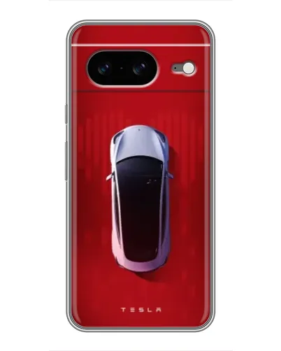 Чохол для Google Pixel 8 з картинкою «Tesla Top View»