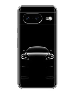 Чохол для Google Pixel 8 з картинкою «Силует Tesla Night»