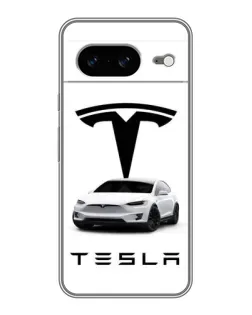 Чохол для Google Pixel 8 з картинкою «Tesla White Style»