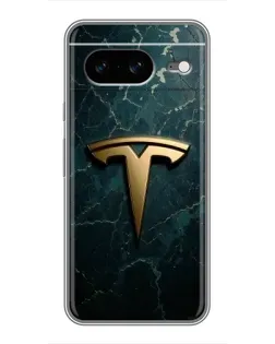 Чохол для Google Pixel 8 з картинкою «Мармурова Tesla Gold»