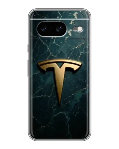 Чохол для Google Pixel 8 з картинкою «Мармурова Tesla Gold»