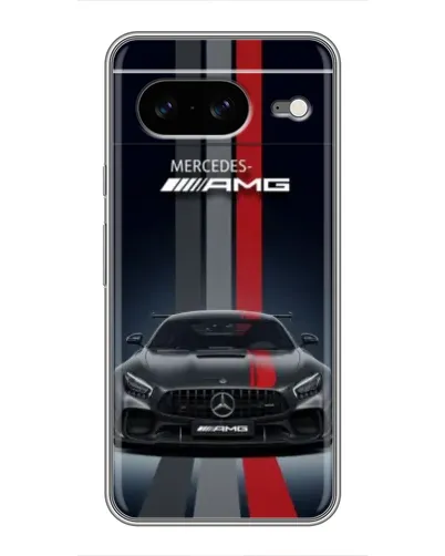 Чохол для Google Pixel 8 з картинкою «Mercedes — білий карбон»