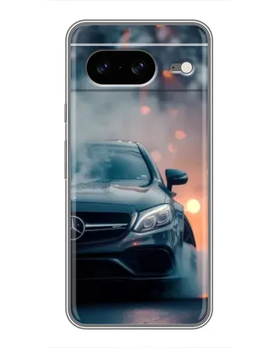 Чохол для Google Pixel 8 з картинкою «Mercedes — нічне місто»