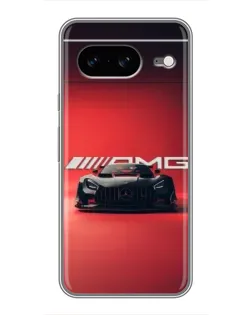 Чохол для Google Pixel 8 з картинкою «Mercedes AMG — червона лінія»