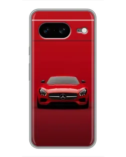Чохол для Google Pixel 8 з картинкою «Червоний Mercedes AMG»