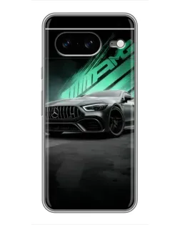 Чохол для Google Pixel 8 з картинкою «Темний Mercedes AMG»