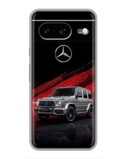 Чохол для Google Pixel 8 з картинкою «Mercedes G-Class червоний»