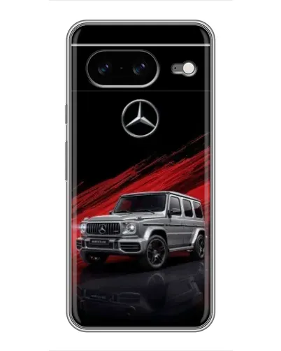 Чохол для Google Pixel 8 з картинкою «Mercedes G-Class червоний»