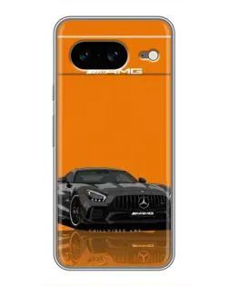 Чохол для Google Pixel 8 з картинкою «Помаранчевий Mercedes AMG»