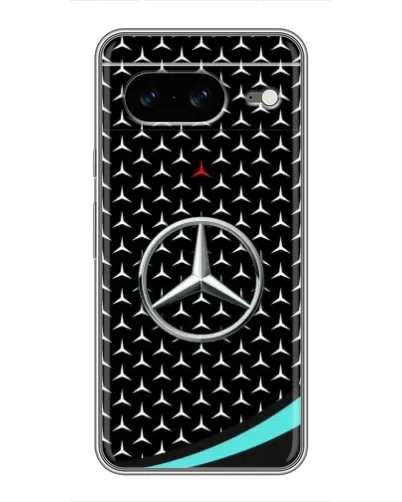 Чохол для Google Pixel 8 з картинкою «Mercedes — бірюзовий акцент»