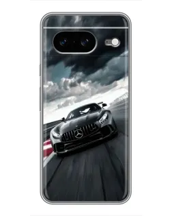 Чохол для Google Pixel 8 з картинкою «Гоночний Mercedes AMG»