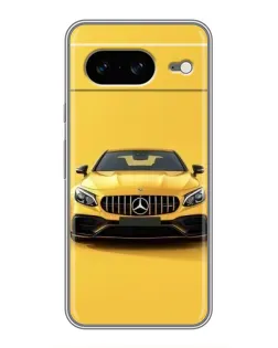 Чохол для Google Pixel 8 з картинкою «Жовтий Mercedes GT»