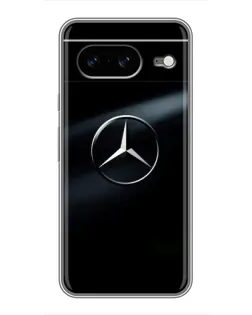 Чехол для Google Pixel 8 с картинкой «Mercedes на металле»