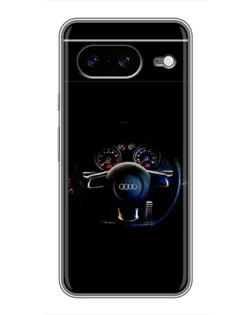 Чохол для Google Pixel 8 з картинкою «Салон Audi — кермо»