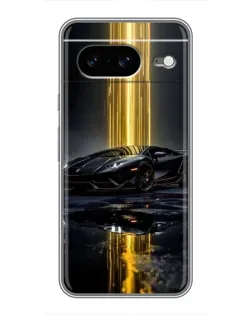 Чохол для Google Pixel 8 з картинкою «Нічний Lamborghini драйв»