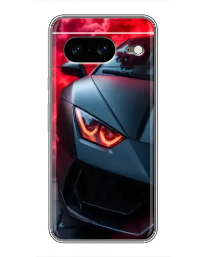 Чохол для Google Pixel 8 з картинкою «Lamborghini червоне сяйво»