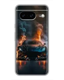 Чохол для Google Pixel 8 з картинкою «Lamborghini димна естетика»